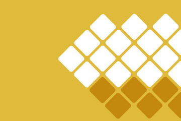 Generic geometric rounded square box design in shades of yellow