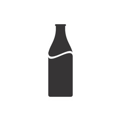 Bottle icon logo design vector
