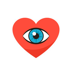 Eye donation concept. Clipart image isolated on white background