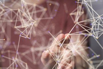 Digital Network and data concept.