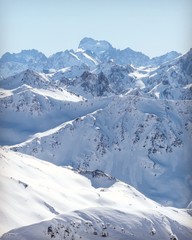 Fototapeta premium Panorama sur la barre des écrins.