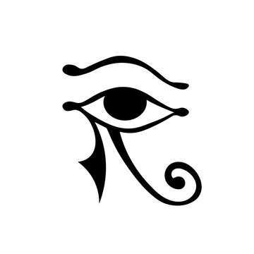 Eye of ra symbol. Clipart image isolated on white background
