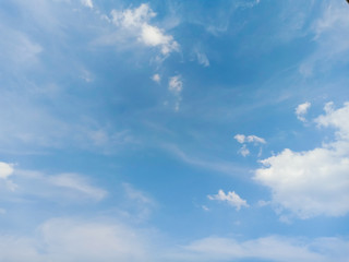 Fresh blue sky with cloudy as background.