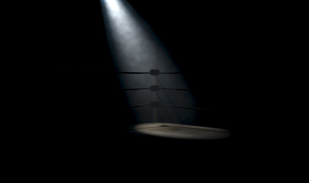 Vintage Boxing Ring Corner Spotlight