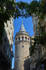 Fototapeta na wymiar Galata Tower in Istanbul - Turkey