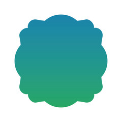 Isolated blue and green gradient frame banner vector design