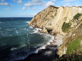 Fototapeta na wymiar Silencio beach in Asturias. Spain