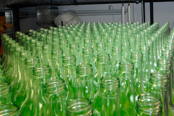 Modern industrial wine bottling plant