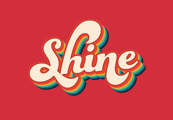 Colorful Layered Text Effect
