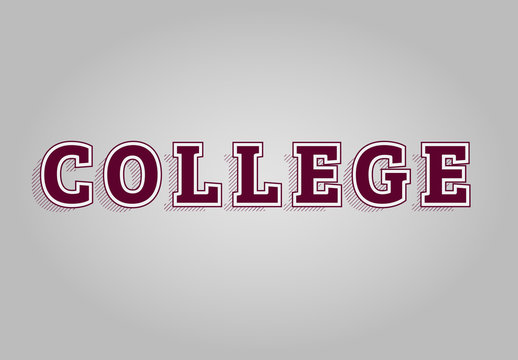Offset Text Effect