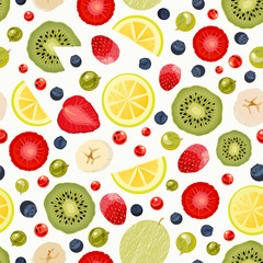 Colorful fruits pattern