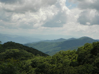 Obraz premium Mountains in the Clouds