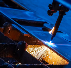 Welding steel structure points