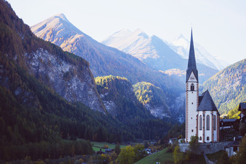 Fototapeta premium famous church at the Heiligenblut town