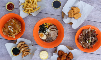 Thai Style Japanese Food Mixed Dishes 