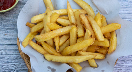 French Fries in Basket 