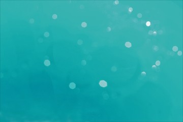 Abstract soft white bubble on blue background 