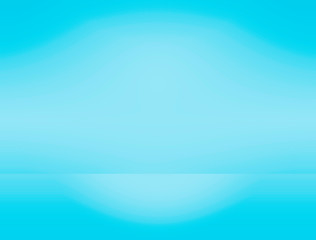 Blue water color gradient, empty room studio ,product display, used for background, advertising.