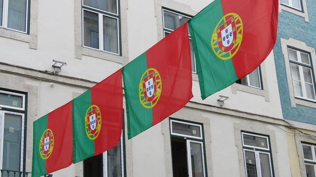 Bandeira de Portugal na Rua