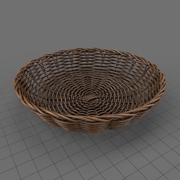 Round wicker basket 4