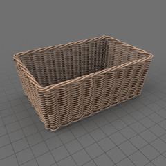 Rectangular wicker basket 2