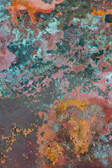 Rusted metal abstract pattern