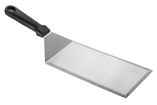 Barbecue and grill tools set on White Background, spatula blade scraper bottle tongs hook