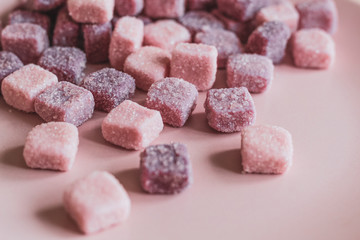 candy on a white background