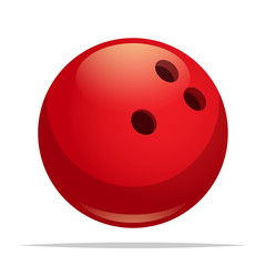 Bowling ball vector isolated illustration