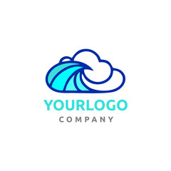 CLOUD LOGO COMPANY VECTOR