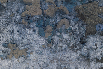 old cracked brown paint on a door with white gaps. texture, background. copy space
