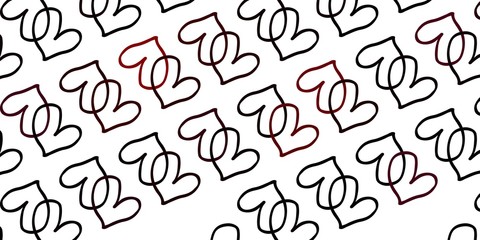 Light Purple vector backdrop with sweet hearts.