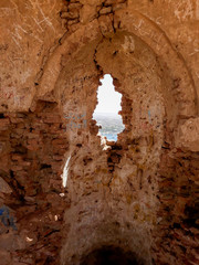 ancient arch in the old castle