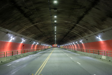 Stockton Street Tunnel connecting Chinetown and Nob Hill. San Francisco, California, USA.
