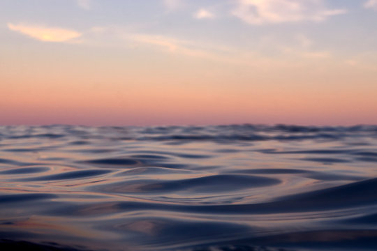 ocean waves sunset
