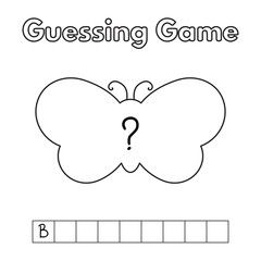 Cartoon Butterfly Guessing Game