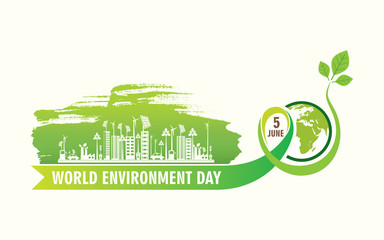 creative vector illustration of world environment day banner design