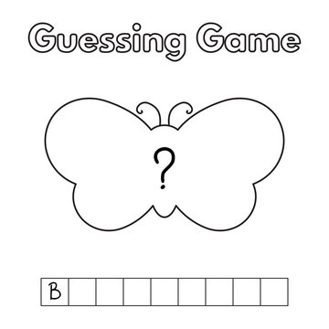 Cartoon Butterfly Guessing Game