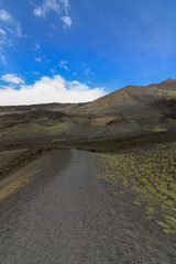 Etna Volcano in a hot sunny summer day, Sicily, Italy