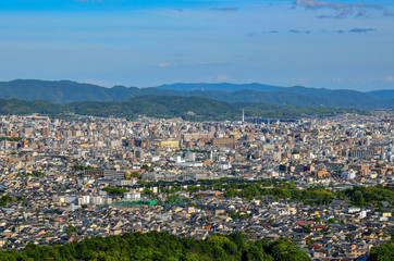 京都の成就山からの眺め