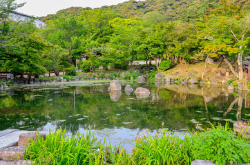 Fototapeta na wymiar 京都の円山公園の池