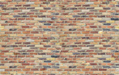 texture of the wall of colored bricks. brickwork