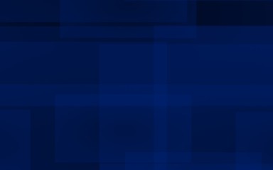 Dark blue background. Blue backdrop with transparent suares. 3D illustration