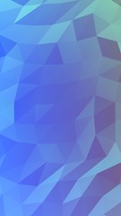 Abstract triangle geometrical blue background. Geometric origami style with gradient. 3D illustration