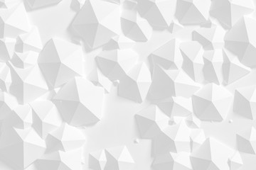 Fototapeta premium Low polygonal background - 3d rendering.