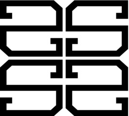 Fototapeta premium Luxury letter S logo 