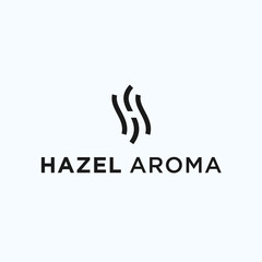 H aroma logo. coffee icon