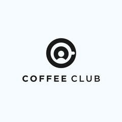 coffee club logo. coffee icon