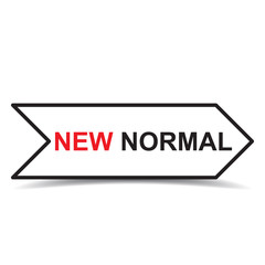 New normal concept word icon vector