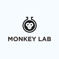 monkey lab logo. monkey icon